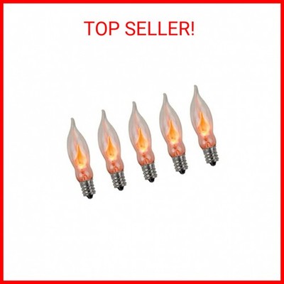 Creative Hobbies  A101 Flicker Flame Light Bulb -3 Watt, 130 Volt, E12 Candelabr