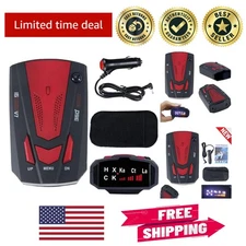 Complete Car Security: 360° Radar Detector with Voice Alerts & Laser Detection