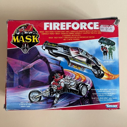 Véhicule M.A.S.K. Kenner 1987 – Venom F-1 Buzzar Avec Miles Mayhem & Maximus, Complet