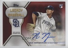 2019 Topps Update Legacy of Baseball Red 13/25 Nick Margevicius Auto 0a2t