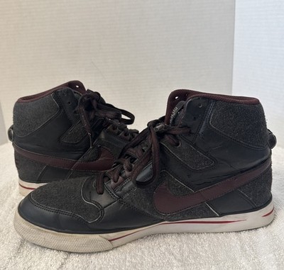 Size 11.5 - Nike Delta Force AC High Black Burgundy for sale  display picture 2