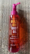 Trader Joe’s Brazil Nut Body Oil-LIMITED Guarana Squalane Pistachio Scent salted