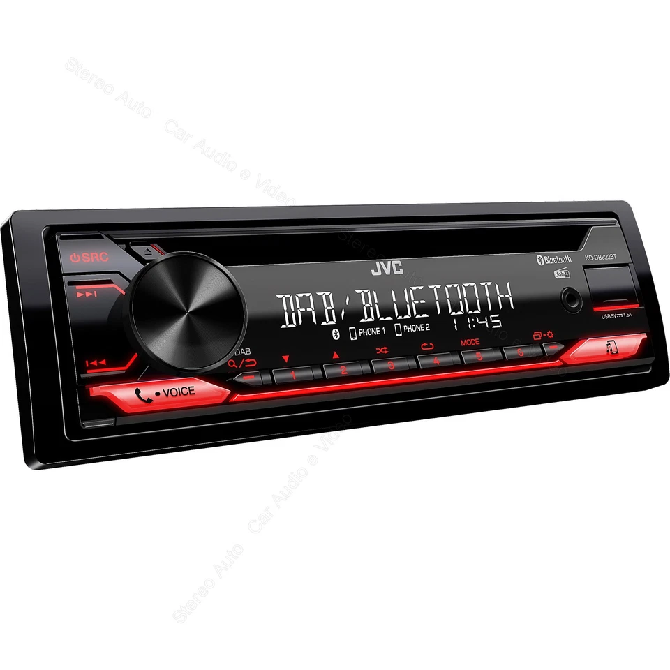 AUTORADIO DAB Bluetooth CD USB Mp3 Stereo Auto Aux-In USCITE RCA Subwoofer 1 din - Immagine 3 di 4