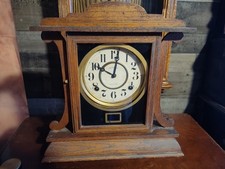 E Ingraham Co Antique Mantle Clock Bristol, Connecticut, USA, As-is