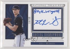 2019 Panini National Treasures Social Signatures 19/99 Kyle Wright Auto 6fs