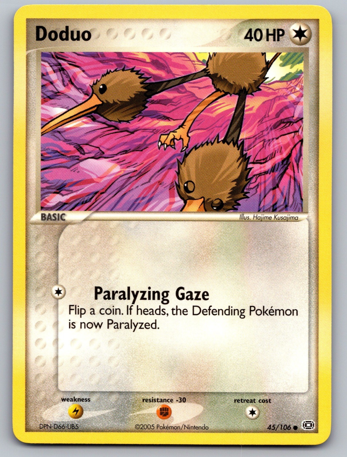 Pokemon TCG Doduo Common EX Emerald 45/106 NM Hajime Kusajima