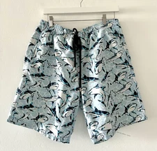 Vilebrequin Men’s Shark Print Swim Shorts Size Large