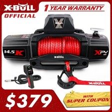 X-bull Electric Winch 14500lbs 12v Synthetic Rope Jeep Truck Wireless Remote 4wd