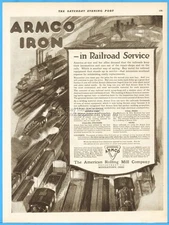 1918 ARMCO American Rolling Mill Co Middletown OH B&O Railroad Hopper Cars
