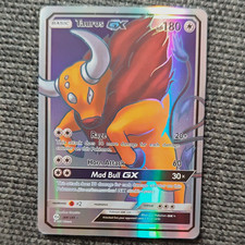 Pokémon TCG Tauros GX Secret Rare Holo EN 20...