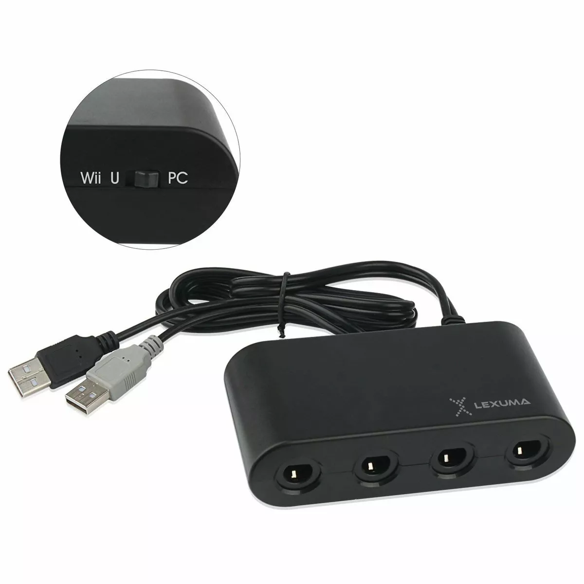 GameCube Controller Adapter for Wii U, Nintendo Switch and PC USB – Lexuma