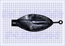 ☢ 0.5L Rebreather Bag + Connector Choice - Rubber Latex Gas Mask Respirator