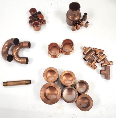 UNBRANDED COPPER FITTING ASSORTMENT **LOT OF 34**