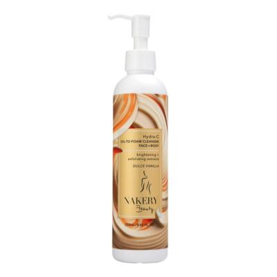 Nakery Beauty Hydra-C Oil to Foam Cleanser For Face + Body