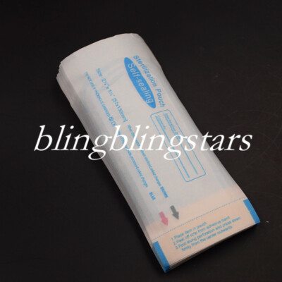 1 Box Dental Self-Sealing Sterilization Pouches Bags 2 1/4'' x 5 1/8''57*130mm