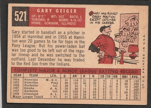1959 Topps Baseball Set Break Choose cards Numbered 1-572 EX O23 - Picture 66 of 107