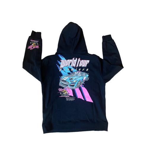 Mens World Tour Racing Hoodie Baller's Club Heavy Black sz Large