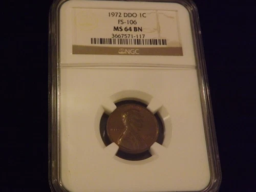 1972-S      1C         One Cent       DDO        NGC  MS 64 BN