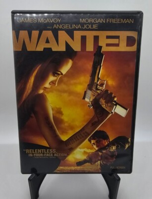 Wanted DVD Full Frame 2008 Angelina Jolie, Morgan Freeman