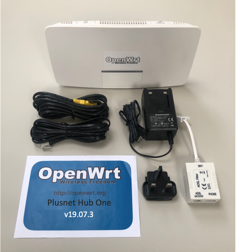 OpenWRT BT PlusNet Hub VDSL2 Gigabit WiFi/Wireless AC VPN router v22.03.0