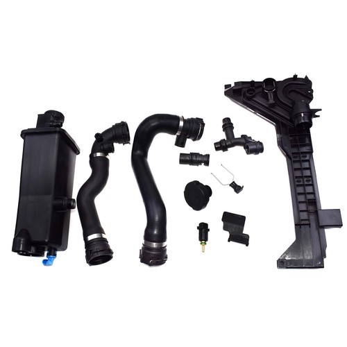 9X Coolant Expansion Tank Cap Mounting Plate Sensor Hose Thermostat For BMW E46 - Picture 3 of 6