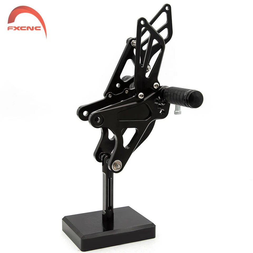 Juego de estriberas de motocicleta reposapiés para Yamaha YZF R1 2009-2011 2012 2013 2014 Foto 3 de 4