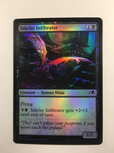 MTG Kamigawa Neon Dynasty Inkrise Infiltrator Foil 100/302 Magic the Gathering