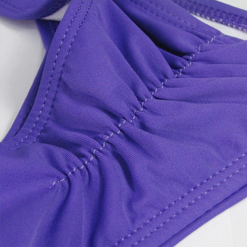 Mujeres Bikini Triángulo Tanga Parte Inferior Brasileño V Descarado Acanalado Damas Traje de Baño NUEVO - Imagen 3 de 16