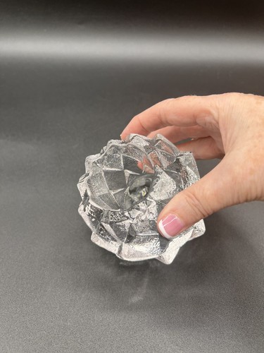 Orrefors Sweden Crystal Artichoke Votive Candle Holder, Signed - Picture 4 of 10