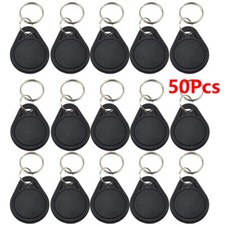 50 pcs T5577 RFID Hotel Key Fobs Rental Access Card 125KHz Keychain Rewritable