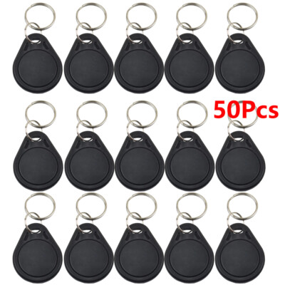 50 pcs T5577 RFID Hotel Key Fobs Rental Access Card 125KHz Keychain Rewritable