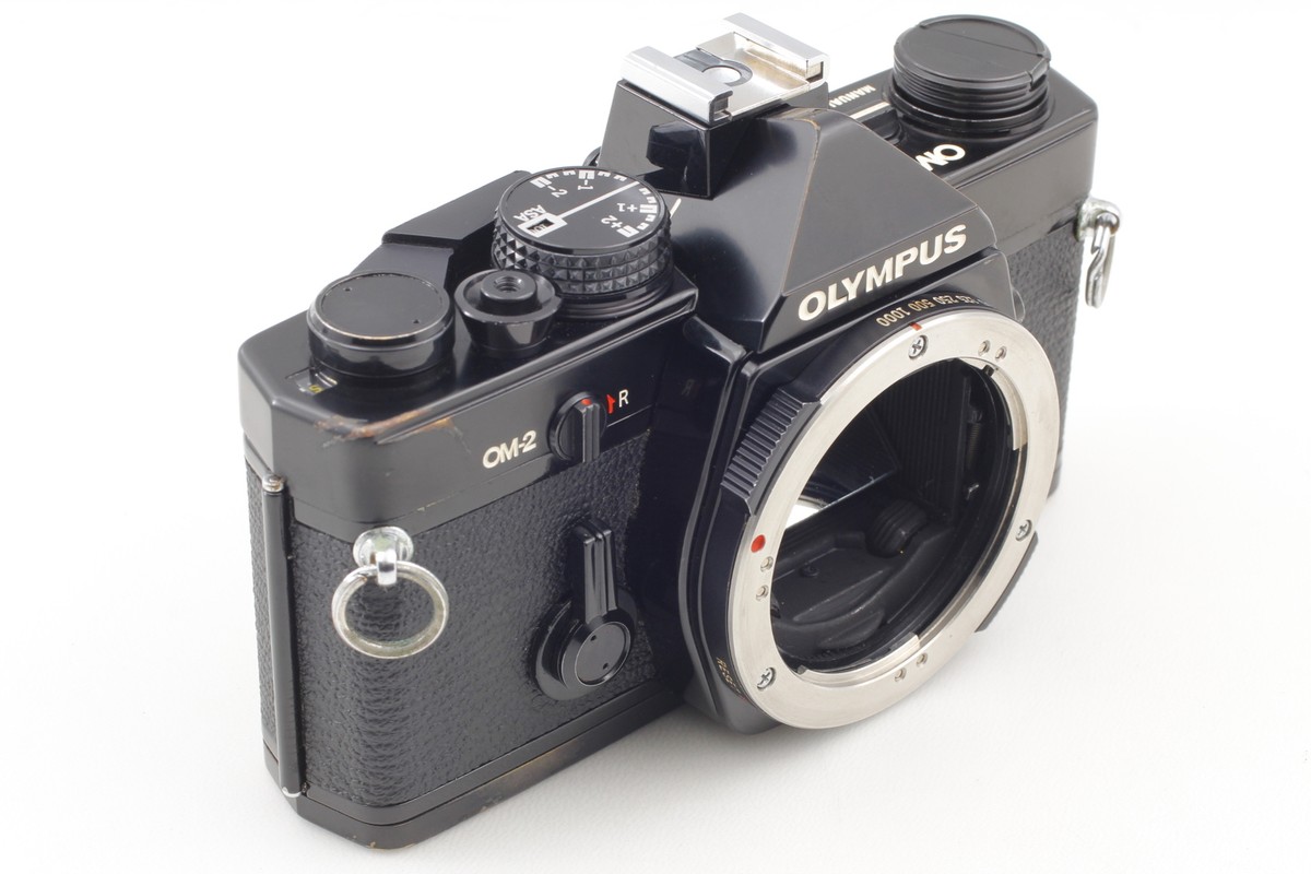 フィルムカメラ Olympus OM-2 Black + F.ZUIKO 50mm F/1.8 Video [Near MINT] Olympus OM-2 Black SLR Film Camera Zuiko