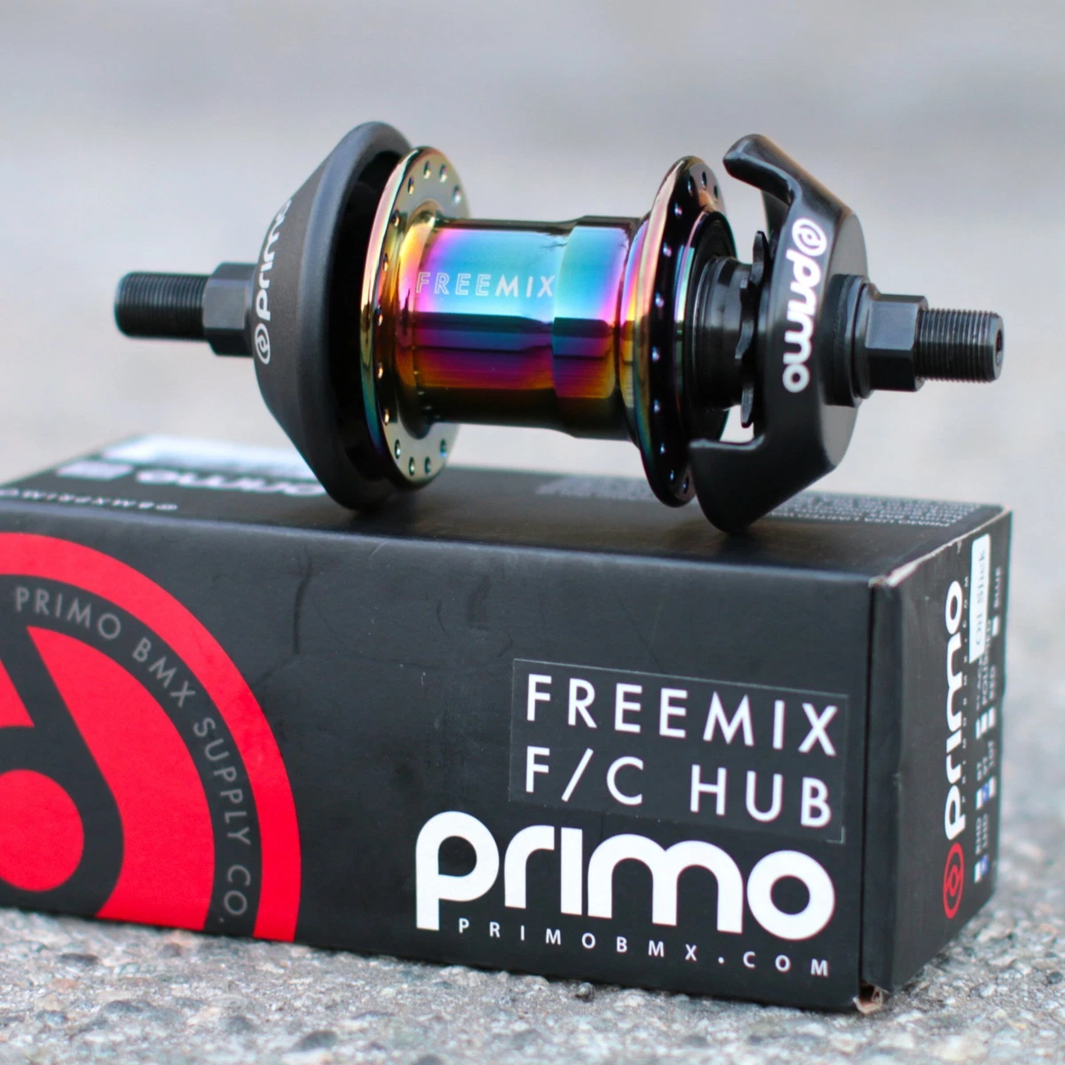 PRIMO BMX BIKE FREEMIX PRO BICYCLE FREECOASTER HUB OIL SLICK LHD JET FUEL