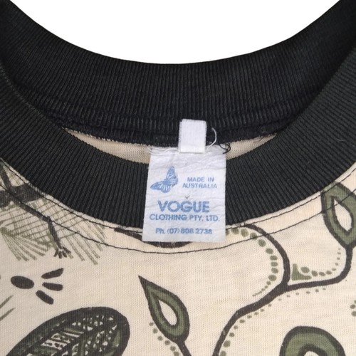 Vintage Indigenous Australia T-shirt M All Over Print AOP Outback Downunder - Picture 3 of 4