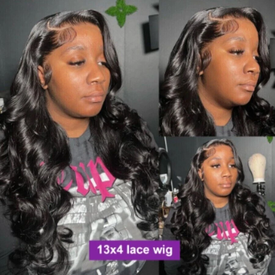 Peluca frontal de encaje de 30 pulgadas con onda corporal hecha de cabello humano 13x6 HD Peluca de encaje Foto 3 de 4