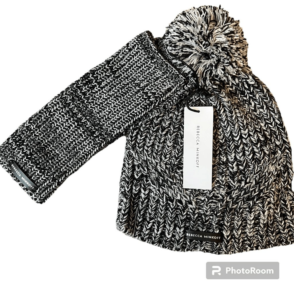 Rebecca Minkoff NWT Winter Beanie Hat and Armwarmer Set | eBay display picture 2