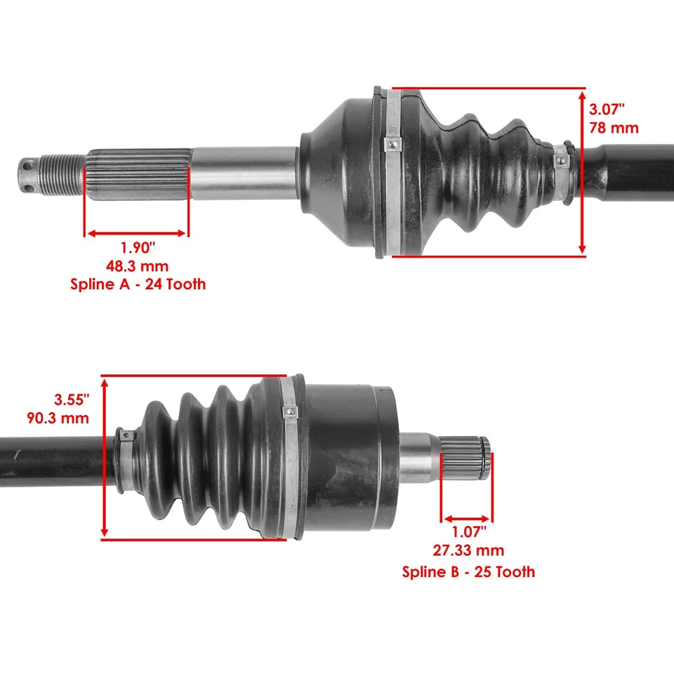 Rear Right Complete CV Joint Axle For Kawasaki Teryx 750 KRF750 4X4 2008-2011 - Image 3 of 4