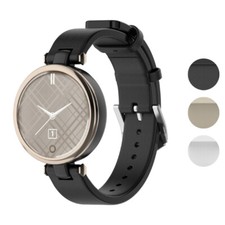 StrapsCo Replacement Genuine Leather Watch Band Strap for Garmin Lily