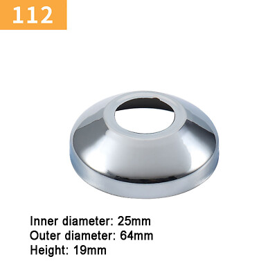 1/2" 3/4" Stainless Steel Valve Tap Pipe Cover Collars, Round - Foto 3