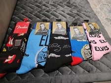 Lot Of Elvis And Fender Socks