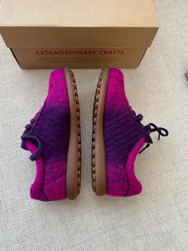 Scarpe da ginnastica Camper viola rosa lana nuove con scatola taglia donna 36 eur 6 US 3 UK - Foto 7 di 12