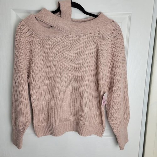 FULL CIRCLE TRENDS Pink Knit Crisscross 