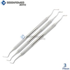 DENTAL EXCAVATOR SET OF 3 RESTORATIVE INSTRUMENTS SPOON EXCAVATOTS