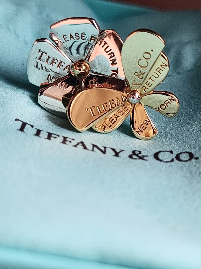 TIFFANY & CO. ティファニー リング K18RG 6.5 4800725F0010 Tiffany&Co 18K Gold Sterling Return to Tiffany Love Bug