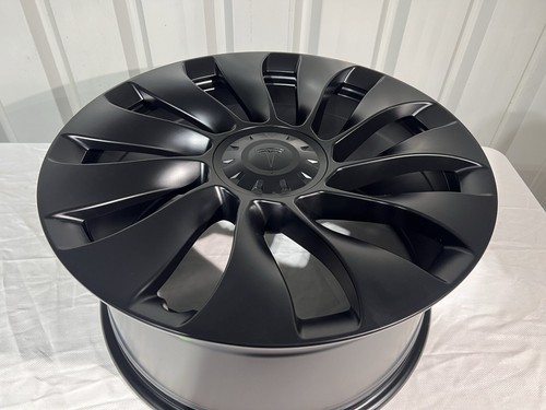AFTER MARKET BRAND NEW WHEELS TO FIT TESLA MODEL Y 21 INCH IN SATIN BLACK X4 - Picture 3 of 3
