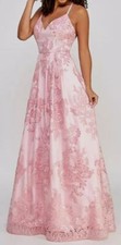 Bcx Dress Women's Pink Juniors' Embellished Sweetheart-Neck Gown Dress Size 5