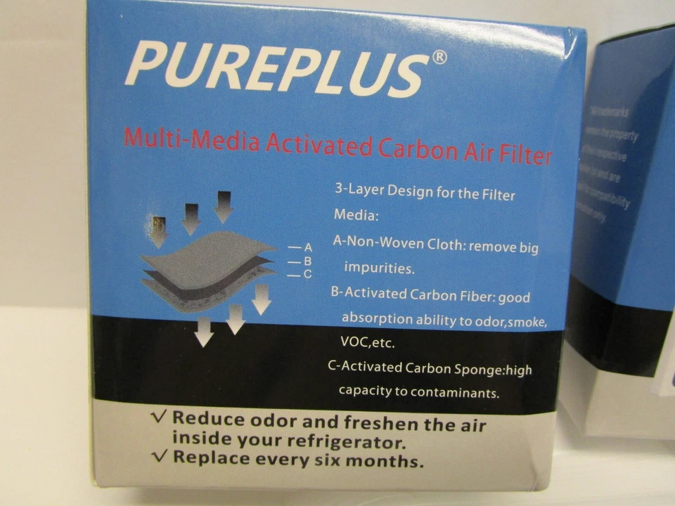 Two 3-Packs +1 (7 Filters) PUREPLUS AF004 Activated Carbon Air Filters LT120F - Image 2 of 4