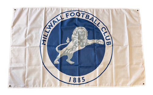 MILLWALL FOOTBALL CLUB CREST FLAG 5x3FT FREE 48HR UK POST - 第 1/1 張圖片