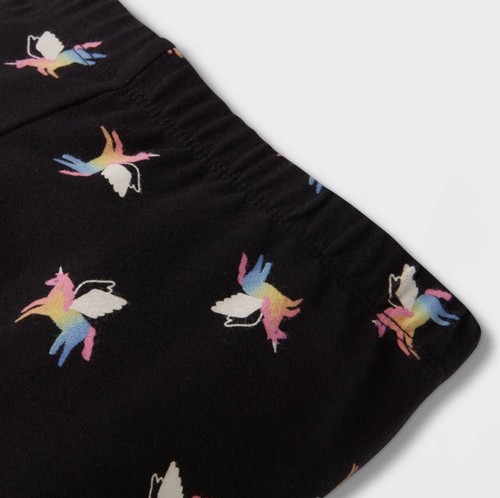 Cat & Jack Girls Unicorn Leggings Black S (6/6x) - Picture 3 of 3