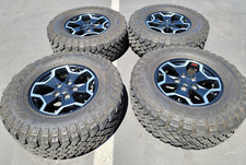 4 17 Jeep Gladiator Black Oem Wheels Rims Tires 2007-2020 2021 2022 Wrangler